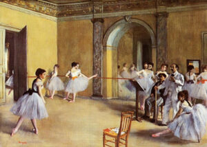 Dance Class at the Opera, rue le Peletier - 1872 - Edgard Degas. Fonte: Wikiart